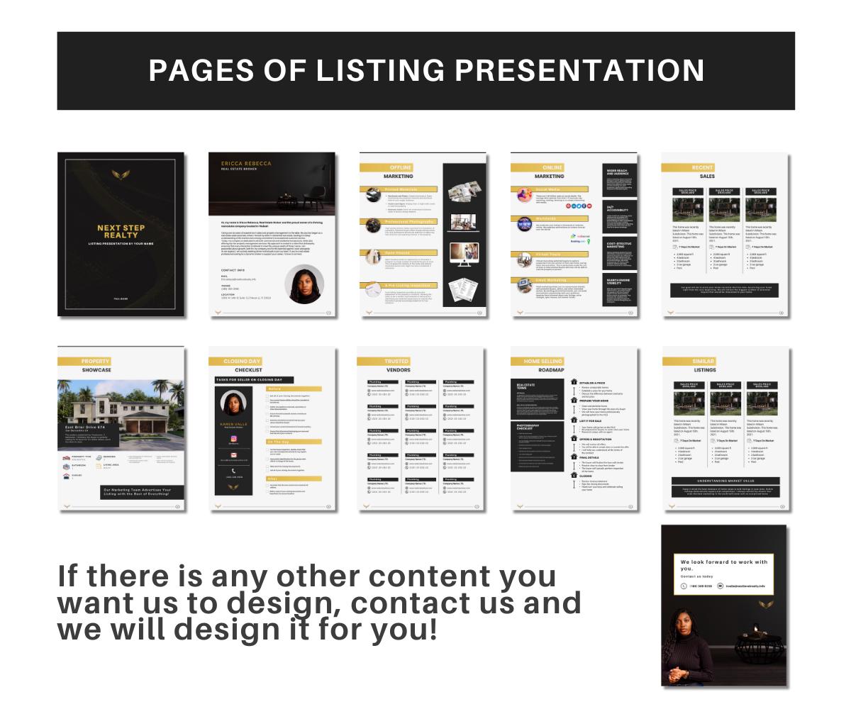 Luxury Guides, High-End Designs, Seller's & Buyer's Guides, Listing Presentation, Canva