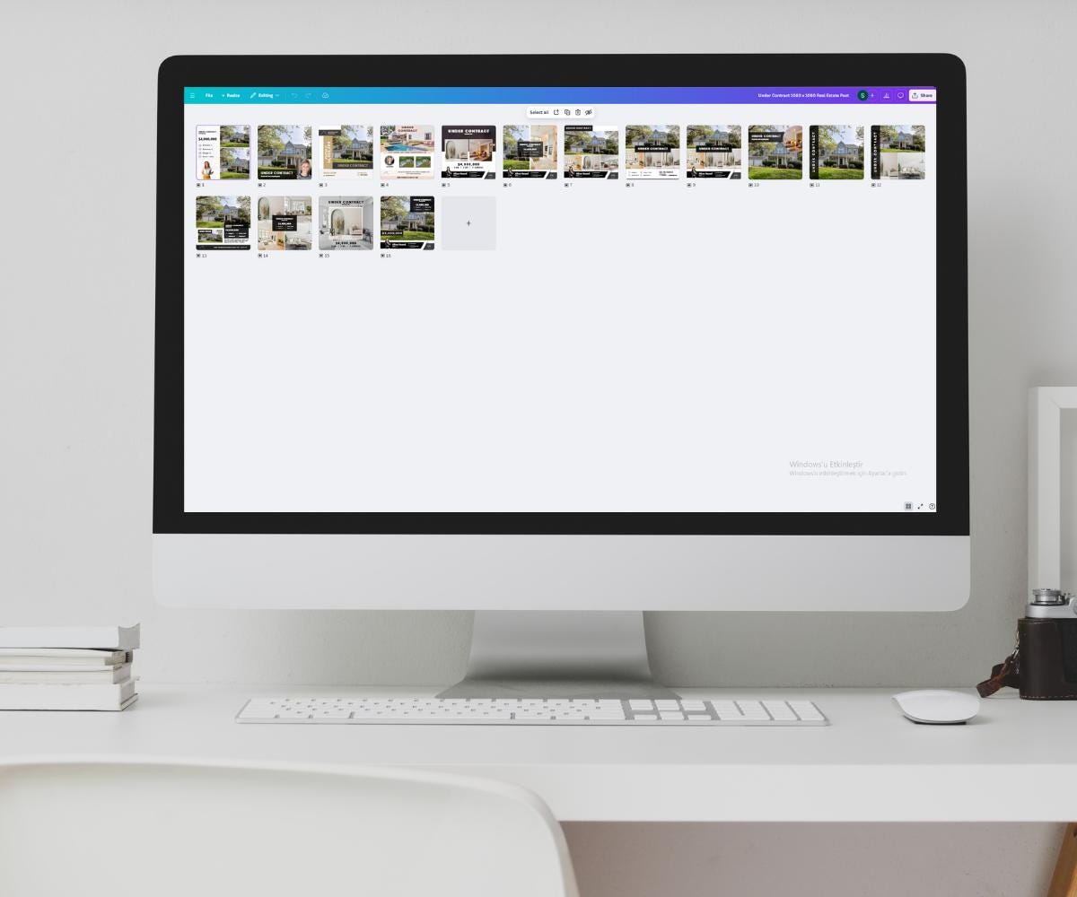 Under Contract Premium Quality Social Media Posts | Listing Updates | Real Estate Marketing | Instagram Posts and Stories | Canva