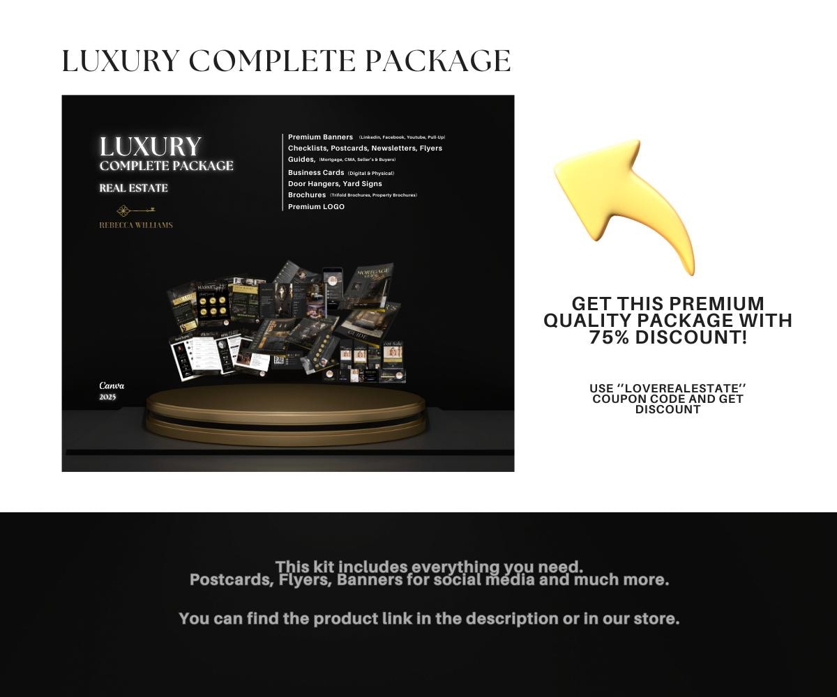 Email Signature | Gmail Signature | Real Estate Marketing | Modern Realtor Template | Editable Canva Email Signature
