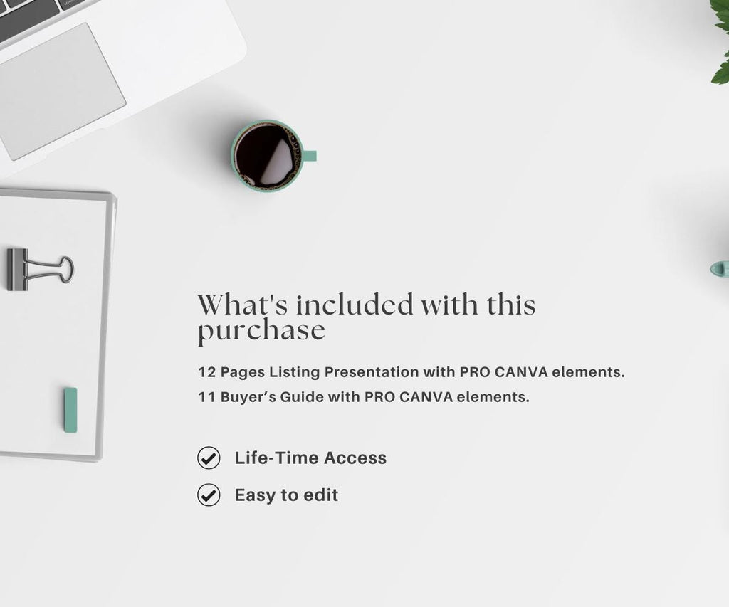 Seller's & Buyer's Guides, Listing Presentation, Buyer's Guide, Seller's Guide, Premium Designs, Premium Guides, Canva