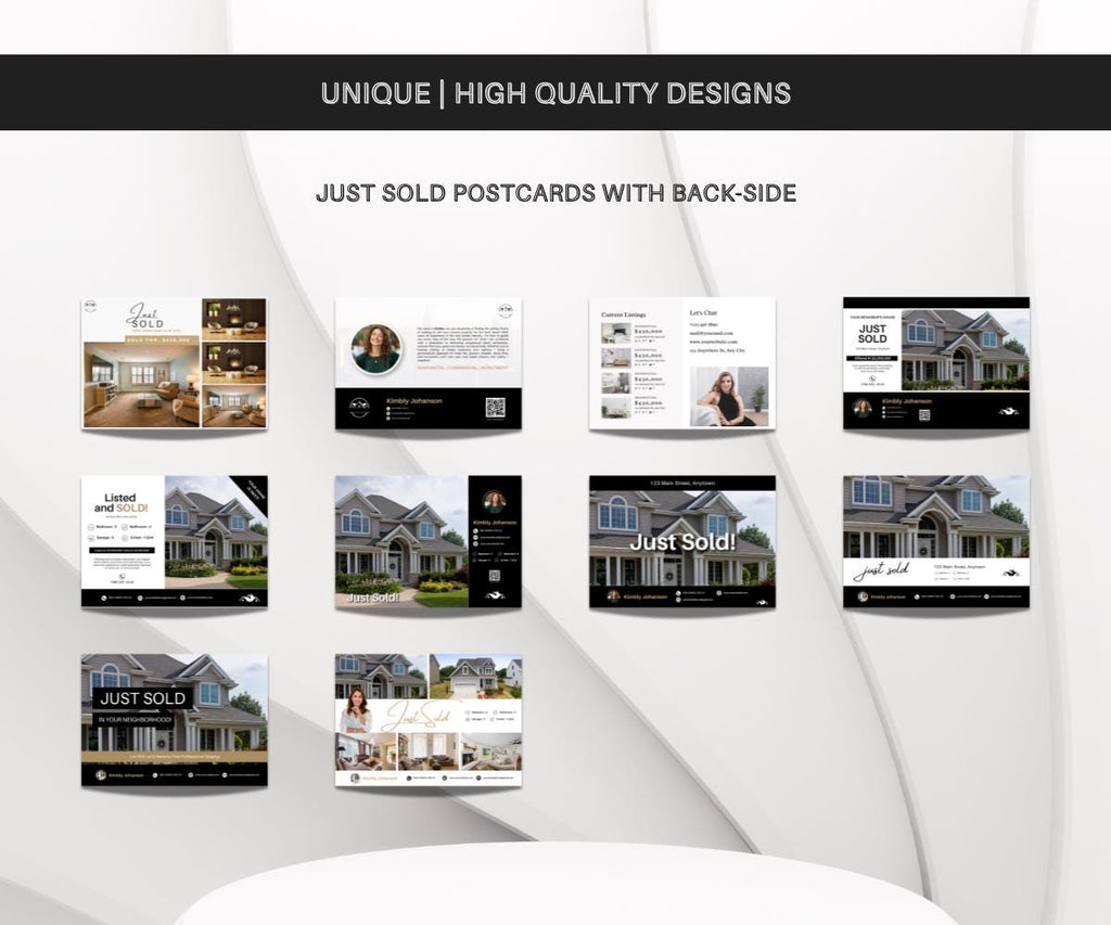 Just Sold Postcards | Real Estate Postcards | Just Sold, Just Sold Postcard | Unique Designs | Canva 2025