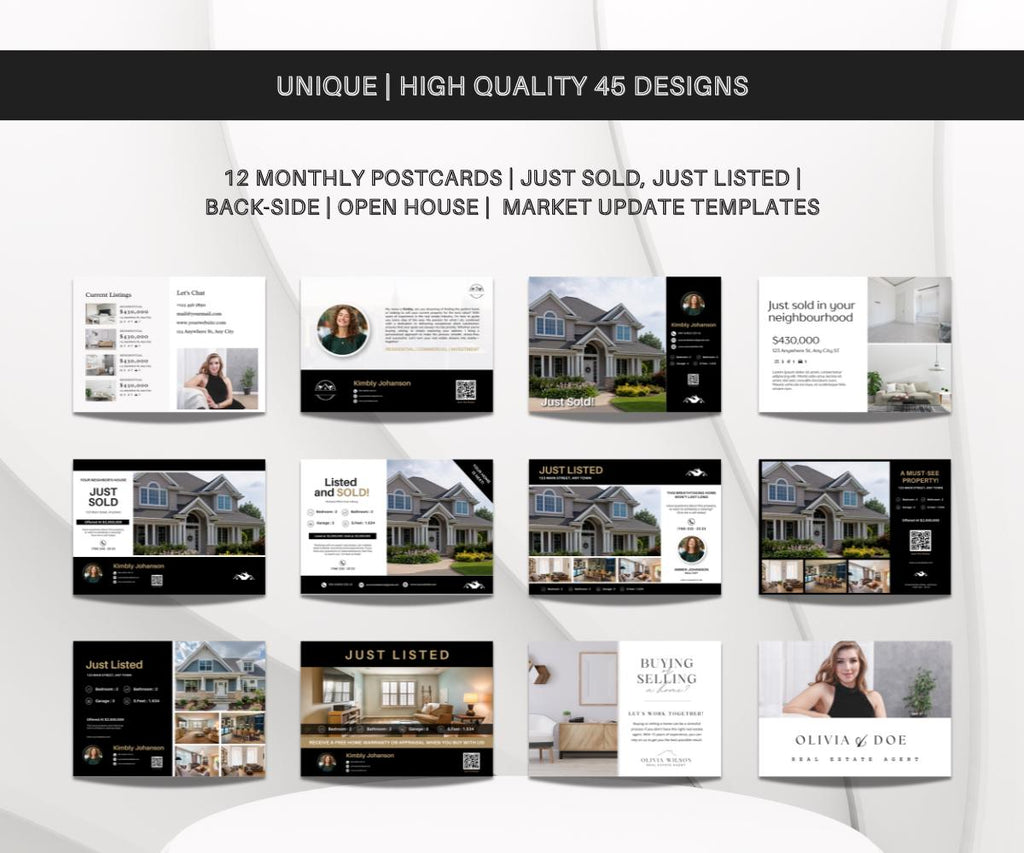 High Quality Real Estate Flyer Bundle | Realtor Flyer Templates | Real Estate Marketing Flyers | Just Listed | Just Sold | Open House | 2025