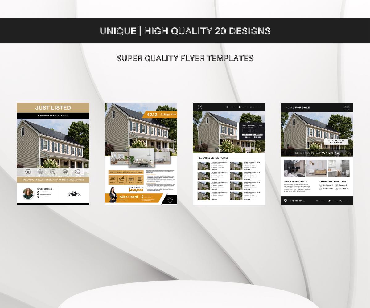High Quality Real Estate Flyer Bundle | Realtor Flyer Templates | Real Estate Marketing Flyers | Just Listed | Just Sold | Open House | 2025