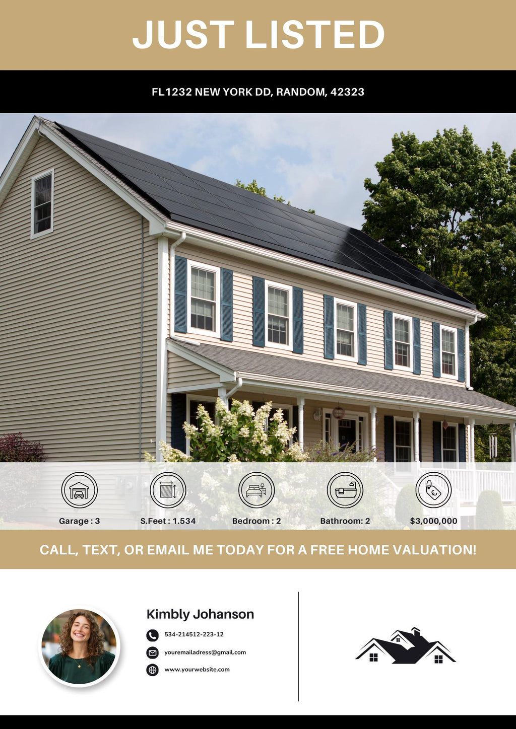 Just Listed Flyer 7, Listing Update Flyer, Premium Quality Flyer | Canva Flyer | Real Estate Marketing | Real Estate Farming | 2026 Design