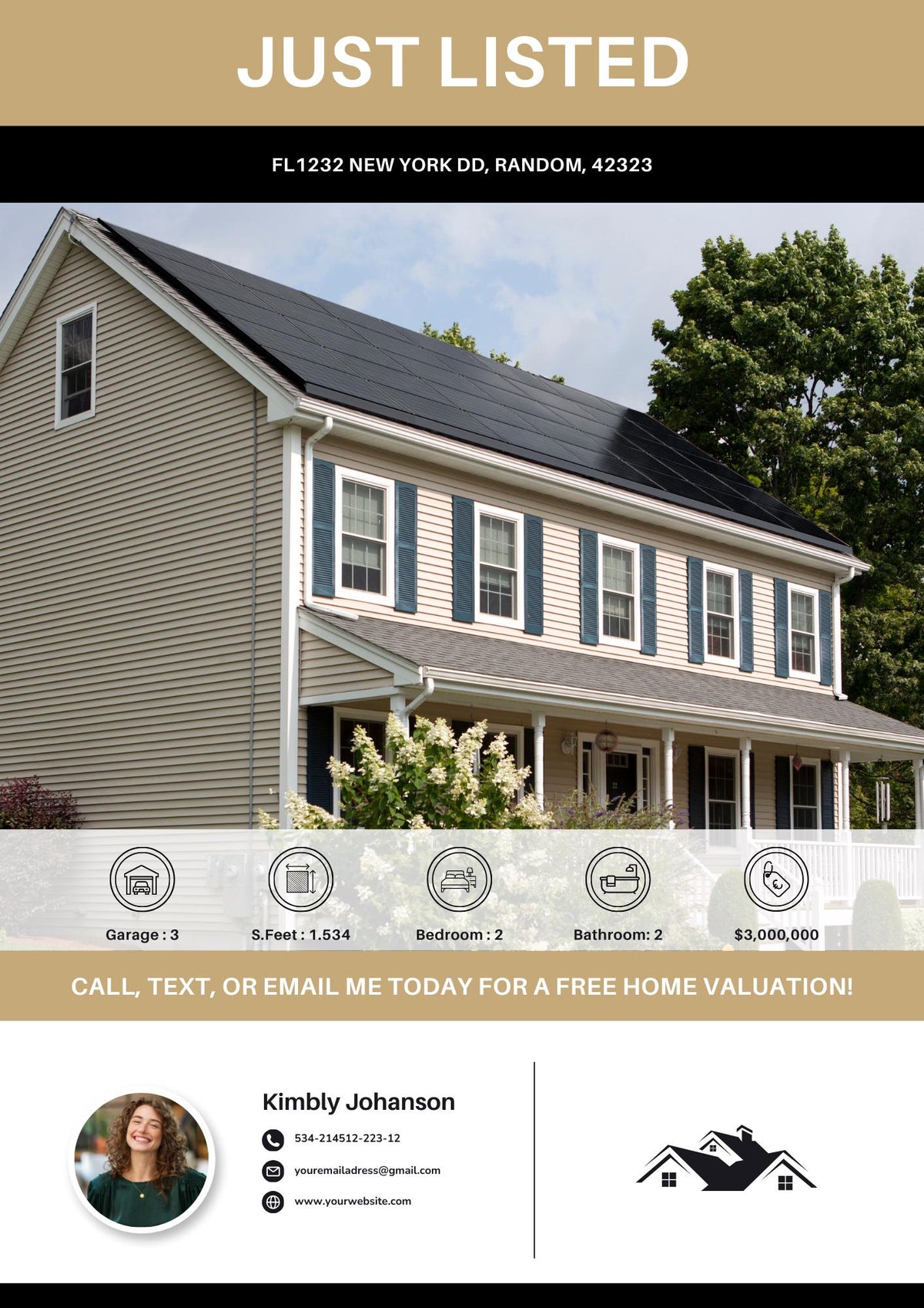 Just Listed Flyer 7, Listing Update Flyer, Premium Quality Flyer | Canva Flyer | Real Estate Marketing | Real Estate Farming | 2026 Design