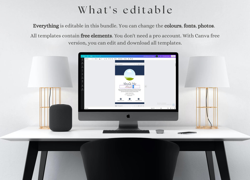 Blue Airbnb Welcome Book | Cleaning Checklists | VRBO Welcome Book | House manual | Editable Blue Airbnb Guest Book | Canva Airbnb