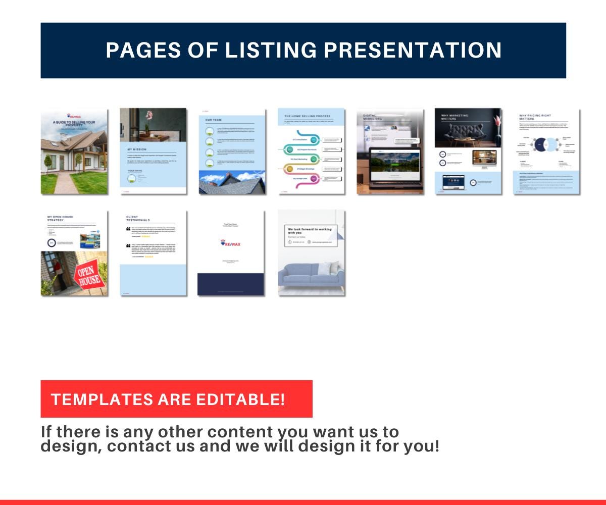 Remax Guides | Remax Listing Presentation, Remax Buyers Guide, Remax Branded Templates, Remax Canva