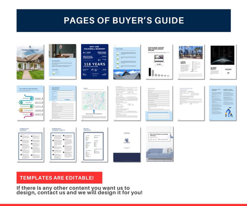 Coldwell Banker Buyer's Guide | Editable Real Estate Buyer Packet | Modern Realtor Canva Template | Home Buying CANVA | 2025