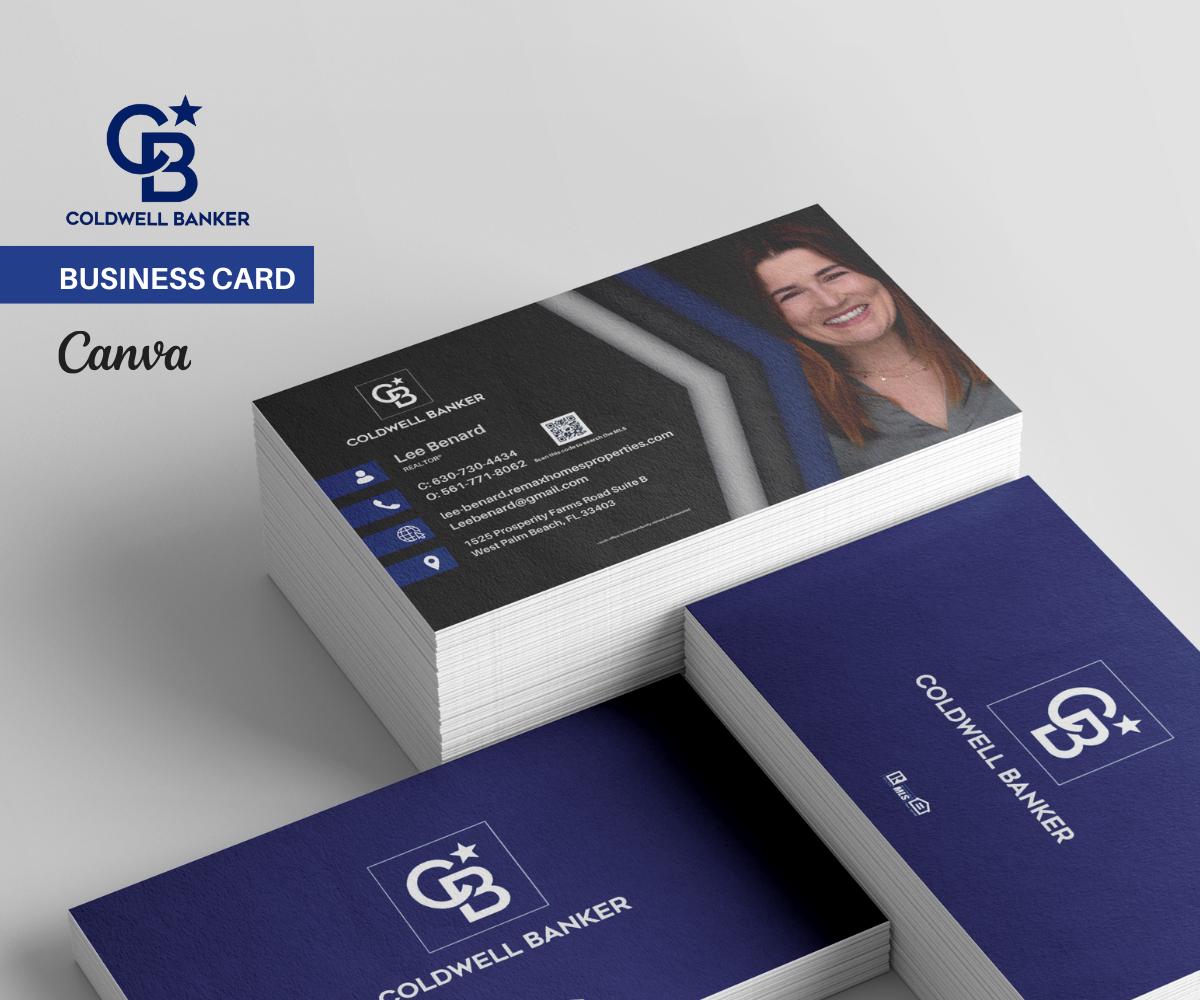 Coldwell Banker Business Card Template | Double-Sided Realtor Card | Editable Real Estate Agent Design | Canva Template