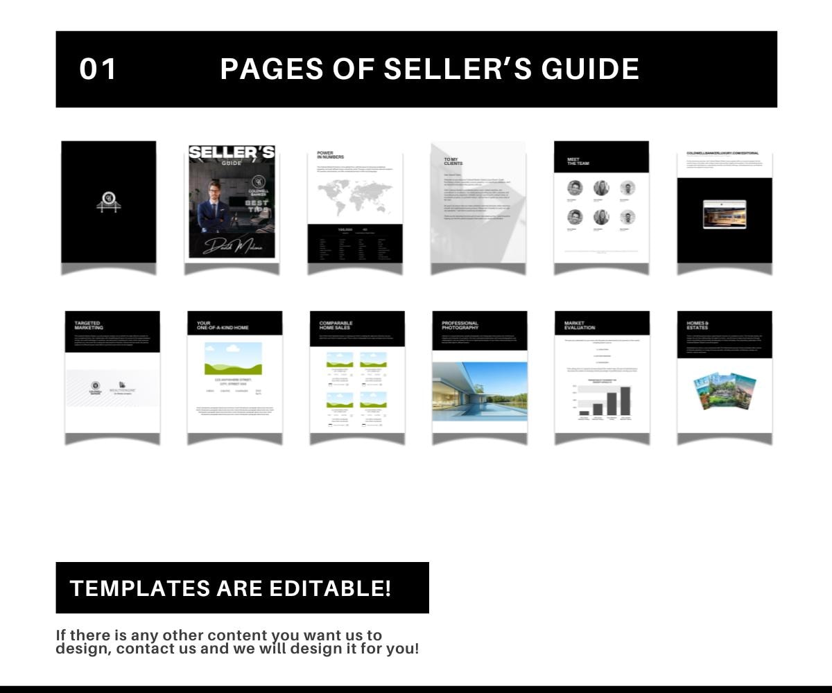 Coldwell Banker Luxury Buyers & Sellers Guide | Editable Real Estate Templates | CB Luxury Marketing Kit