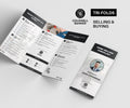 Black and White Coldwell Banker Luxury Trifold Brochures | Selling & Buying Guide | Modern Real Estate Marketing Template | Editable Canva