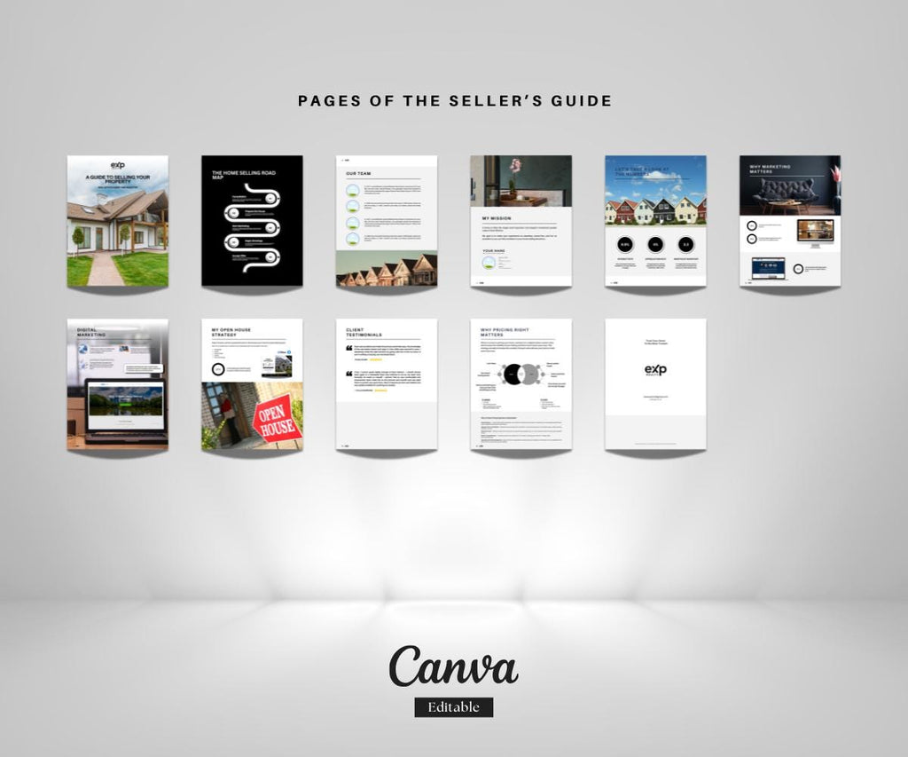 Exp Realty Real Estate Seller & Buyer Guide | Editable Canva Templates | Modern Realtor Marketing Kit | Exp Realty Listing Presentation