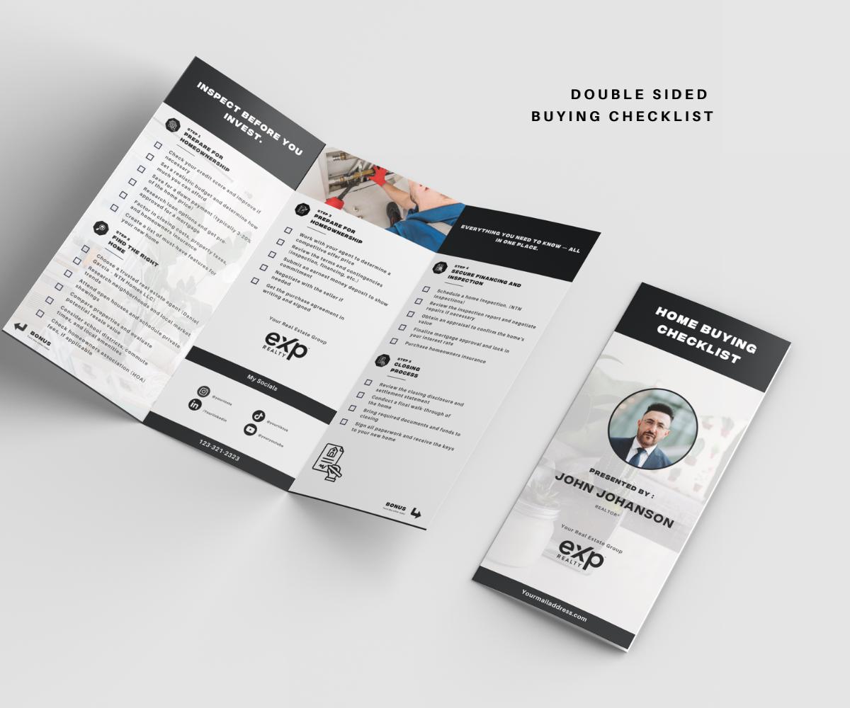 Premium EXP REALTY Trifold Brochure Bundle | Home Selling & Buying Guide | Premium Real Estate Canva Template