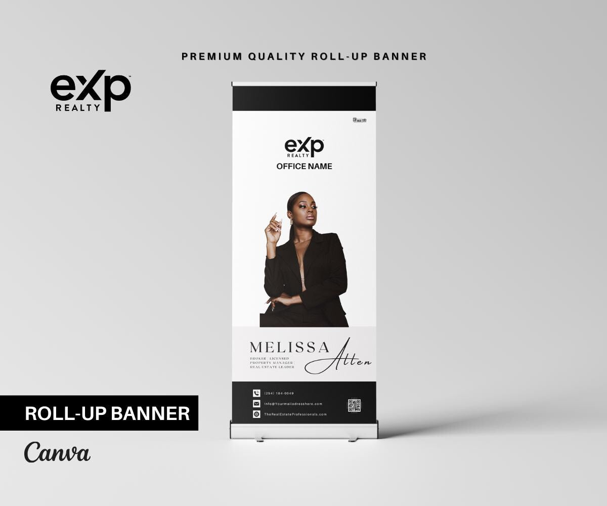Premium EXP REALTY Real Estate Marketing Bundle | Black Templates | Sellers & Buyers Guide, Checklists, Social Media Templates | Canva