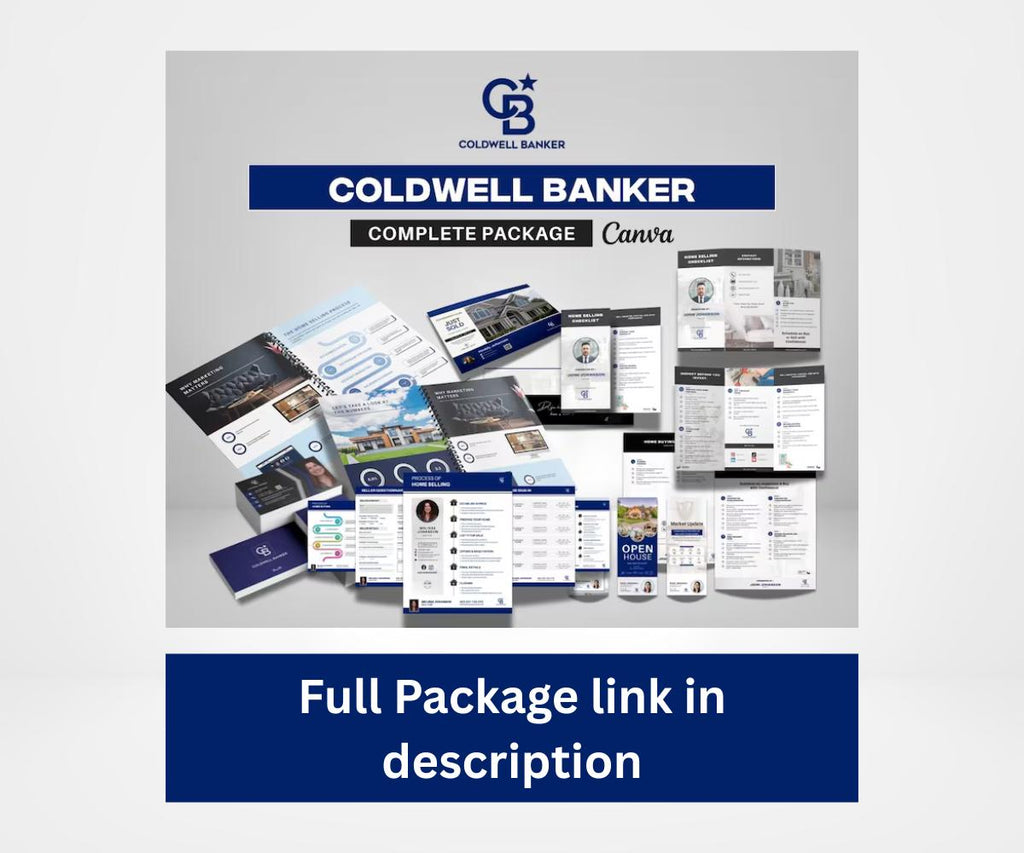 Coldwell Banker Email Signature | Editable Realtor Signature Template | Modern Real Estate Email Footer | Canva