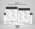 4-Page Real Estate Checklist Guide | Sellers & Buyers Combined | Editable Canva Template | Century 21 Style
