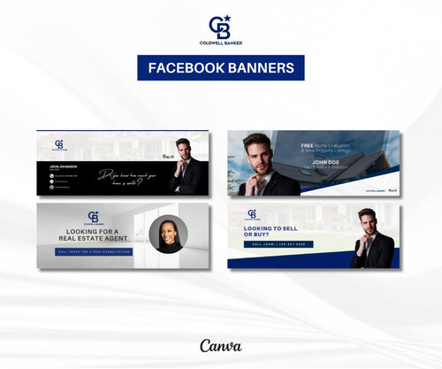 Coldwell Banker Facebook Covers | Facebook Cover Templates for Realtors | Canva 2026