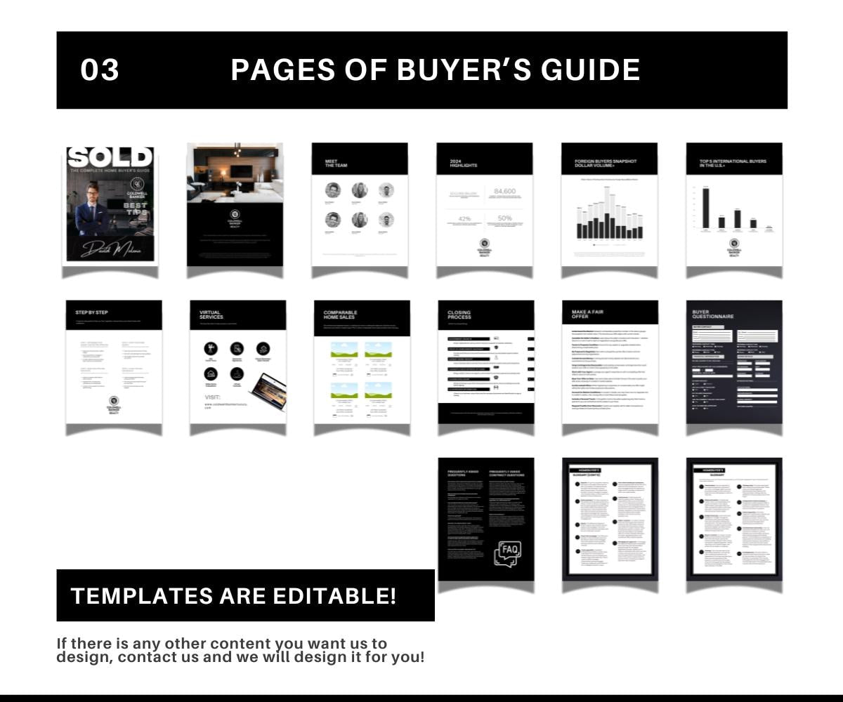 Coldwell Banker Luxury Buyers & Sellers Guide | Editable Real Estate Templates | CB Luxury Marketing Kit