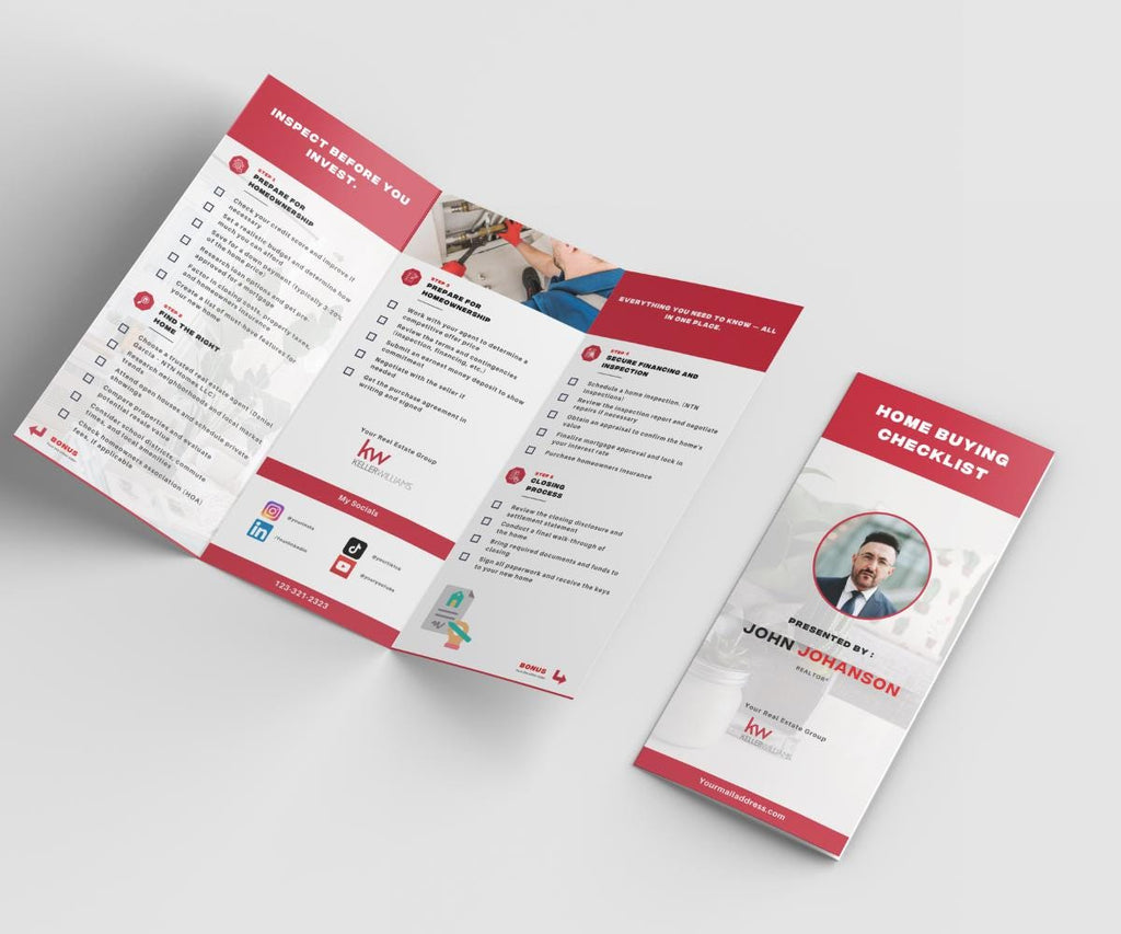 Keller Williams Trifold Brochure Bundle | Home Selling & Buying Guide | Premium Real Estate Canva Template