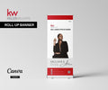 Keller Williams Premium Roll-Up Banner | Retractable Real Estate Banner Design | KW Agent Marketing Display | Canva Editable Template