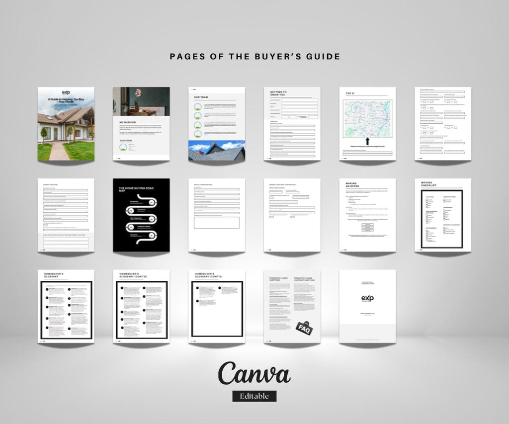 Exp Realty Real Estate Seller & Buyer Guide | Editable Canva Templates | Modern Realtor Marketing Kit | Exp Realty Listing Presentation