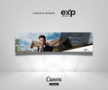EXP REALTY LinkedIn Banner | Real Estate Agent Canva Template | Professional Realtor Cover