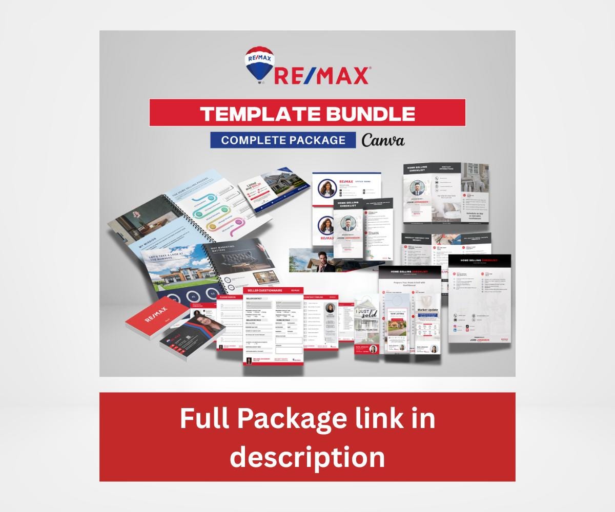 RE/MAX Business Card Template | Editable Canva Realtor Card | Modern Real Estate Agent Branding Card | Remax Canva