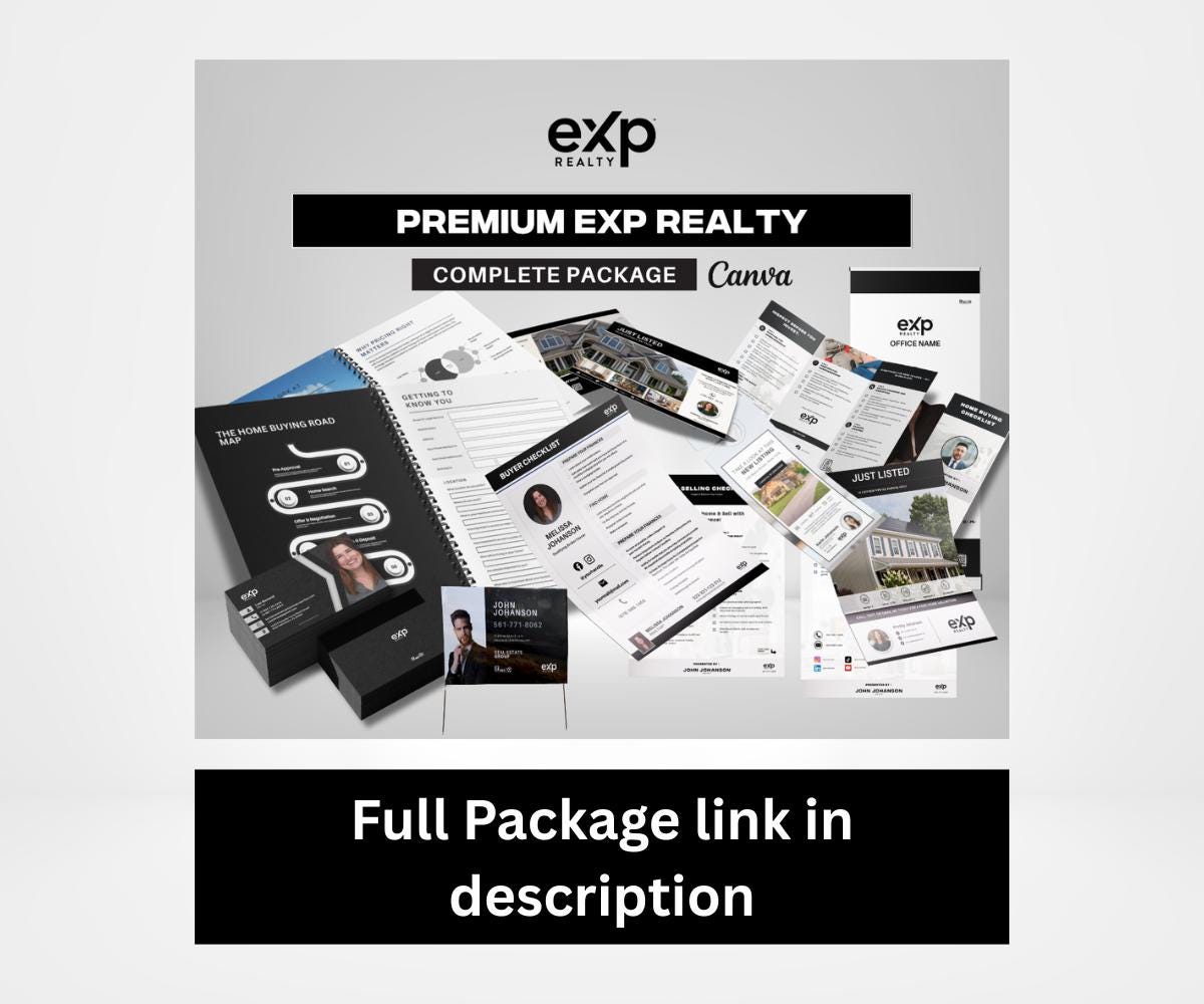 EXP REALTY Real Estate Flyer Template | Editable in Canva | Just Listed, Open House & More | Exp Realty Canva | Ready to print