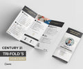 Double-Sided Real Estate Trifold Brochures | Buyers & Sellers Checklist Guides | Century 21 Style | Editable Canva Template