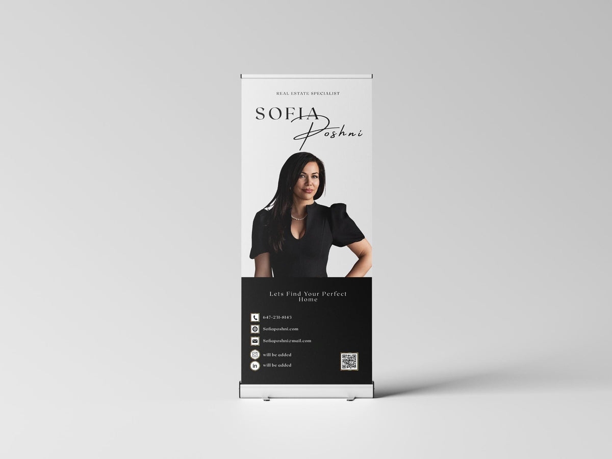 Custom Roll Up Banner & Yard Sign Design | Real Estate Marketing (Print Ready)