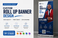 Custom Roll Up Banner & Yard Sign Design | Real Estate Marketing (Print Ready)