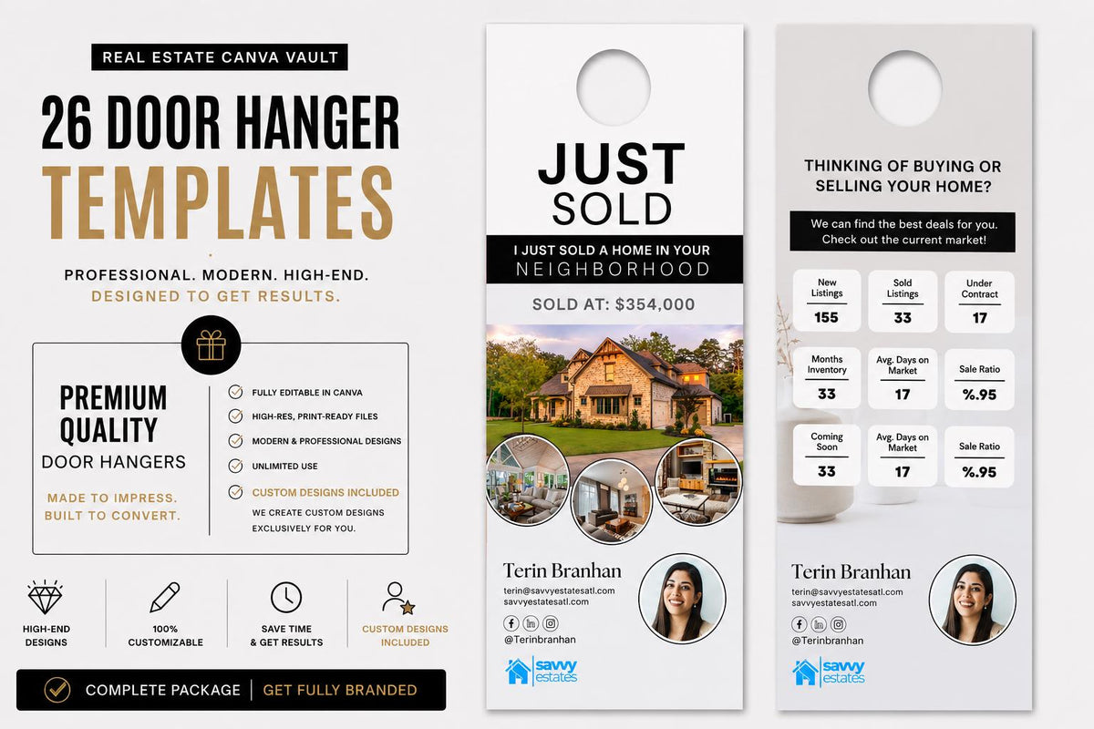 Real Estate Templates Canva, Real Estate Marketing, The Largest Curated Real estate Collection
