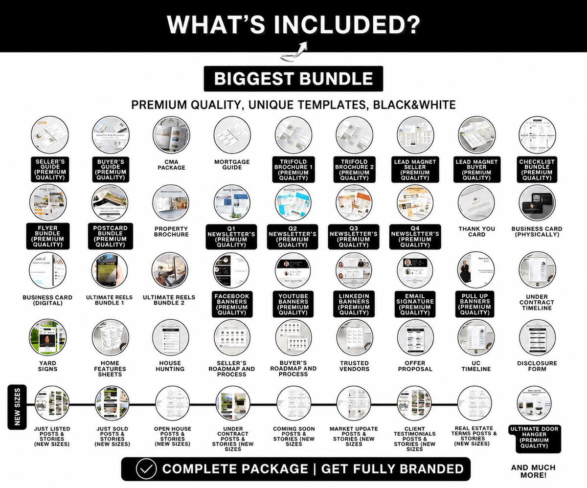 Real Estate Templates Canva, Real Estate Marketing, The Largest Curated Real estate Collection
