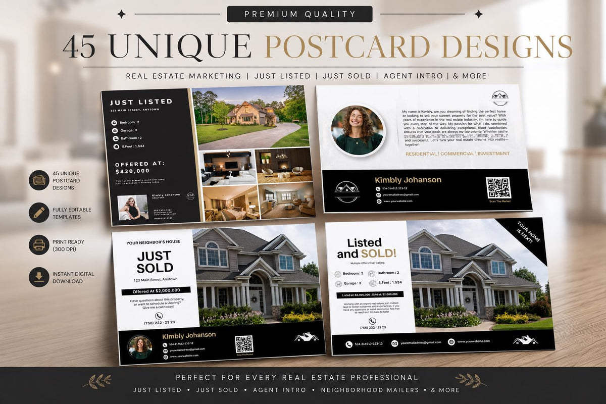 Real Estate Templates Canva, Real Estate Marketing, The Largest Curated Real estate Collection