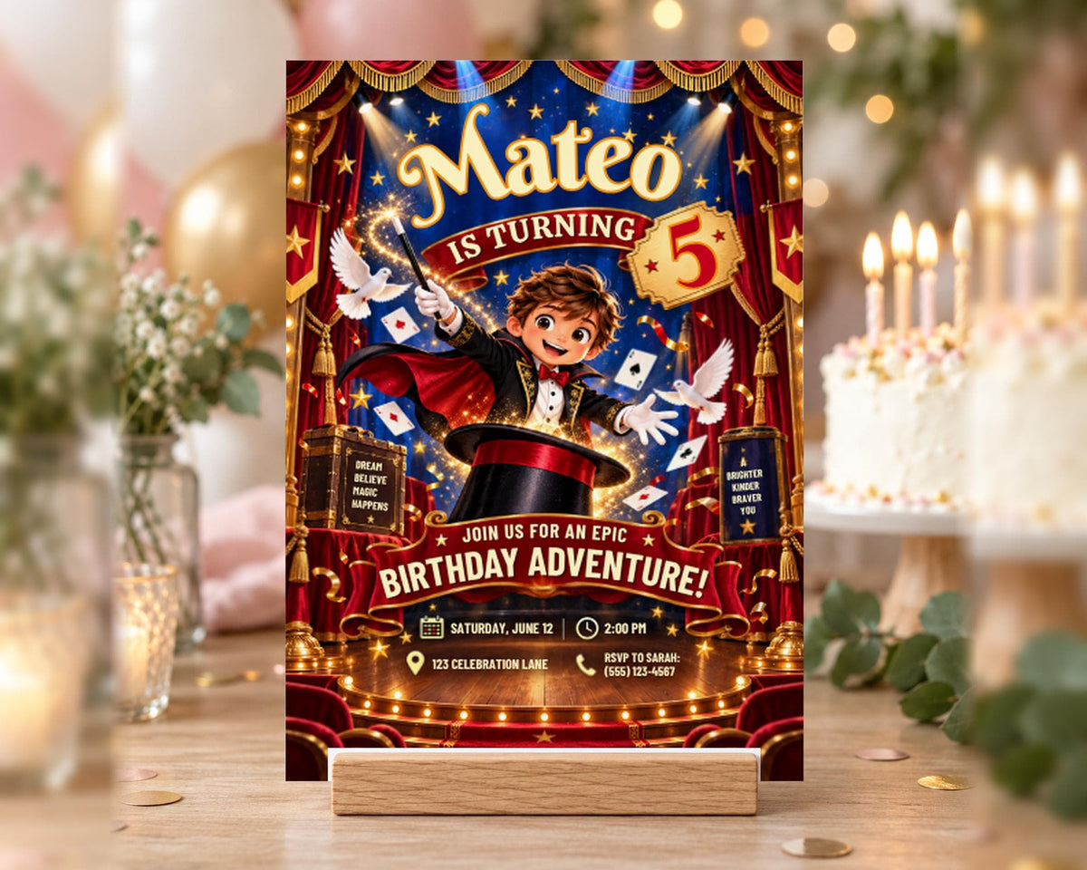 Mateo is turning 5, and he is about to embark on an epic birthday adventure. The birthday party is set to take place on Saturday, June 22, at 2:00 PM at the Celebration Lane. The event will be held at the ICE CAFE, located at 562-5 flesh-colored lane.